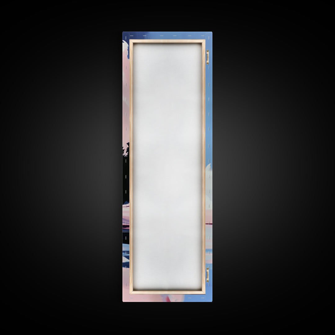 Beach Sunset, Coastal Art, Abstract Seascape, Modern Ocean, Canvas Print, Minimalist Art, Living Room Wall Art, Nautical Decor