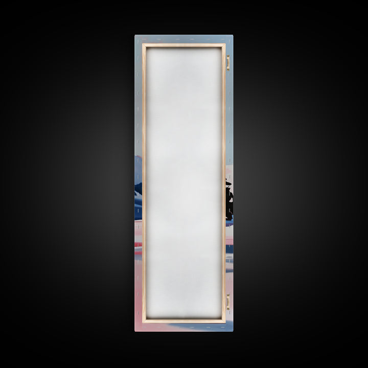 Winter Landscape, Snowy Mountain, Framed Canvas Print, Contemporary Wall Art, Minimalist Aesthetic, Living Room Wall Art