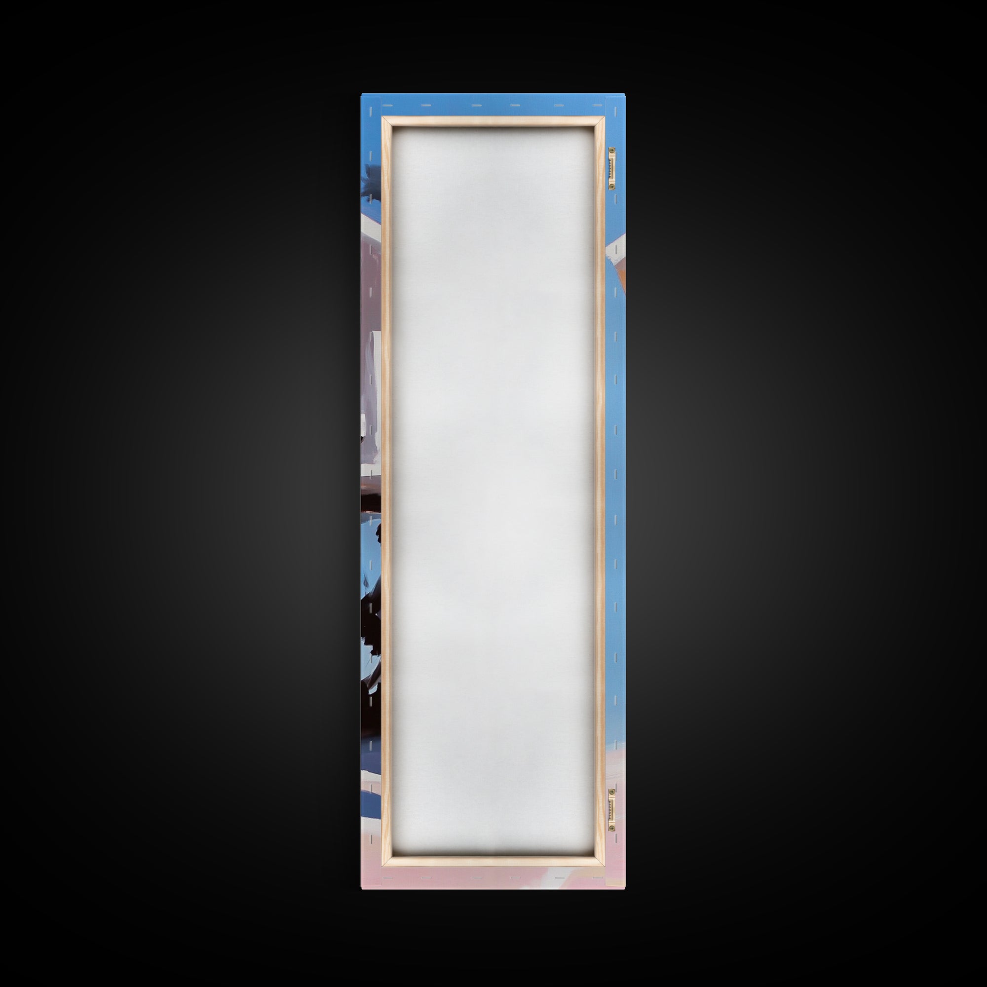 Beach Hut, Coastal Home, Seaside Escape, Nautical Decor, Ocean View, Warm Pastels, Beach House Art, Framed Canvas Print