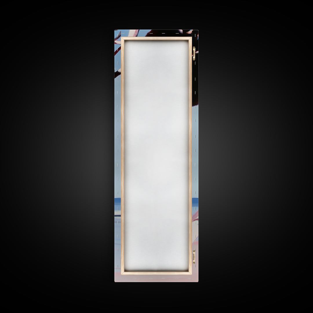 Coastal Branch, Ocean View, Blue Sky, Canvas Print, Modern Wall Art, Beach House Decor, Minimalist Painting, Living Room Art, Gift