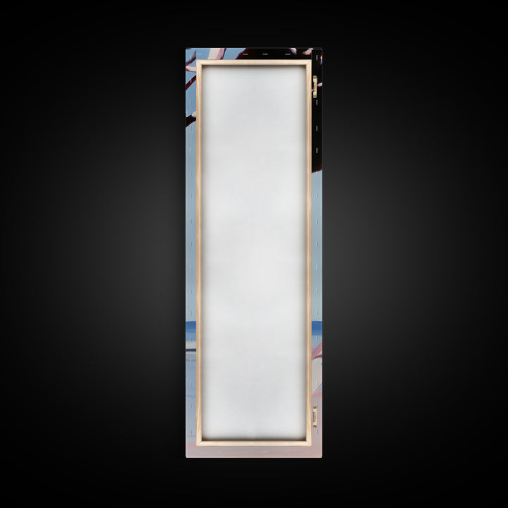 Coastal Branch, Ocean View, Blue Sky, Canvas Print, Modern Wall Art, Beach House Decor, Minimalist Painting, Living Room Art, Gift