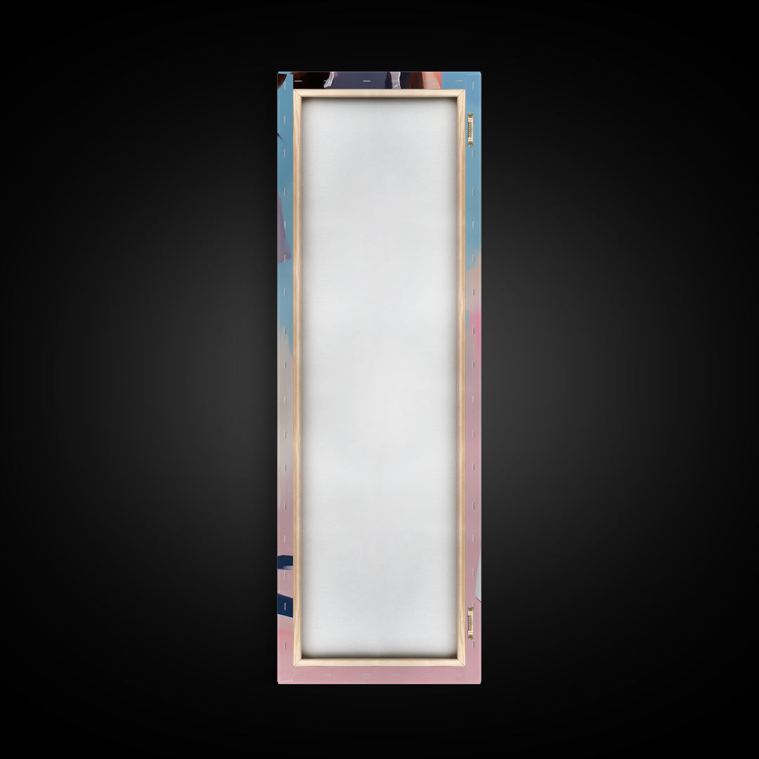 Beach Legs, Summer Vibes, Fashion Wall Art, Modern Minimalist Decor, Coastal Aesthetic, Chic Home Style, Framed Canvas Print