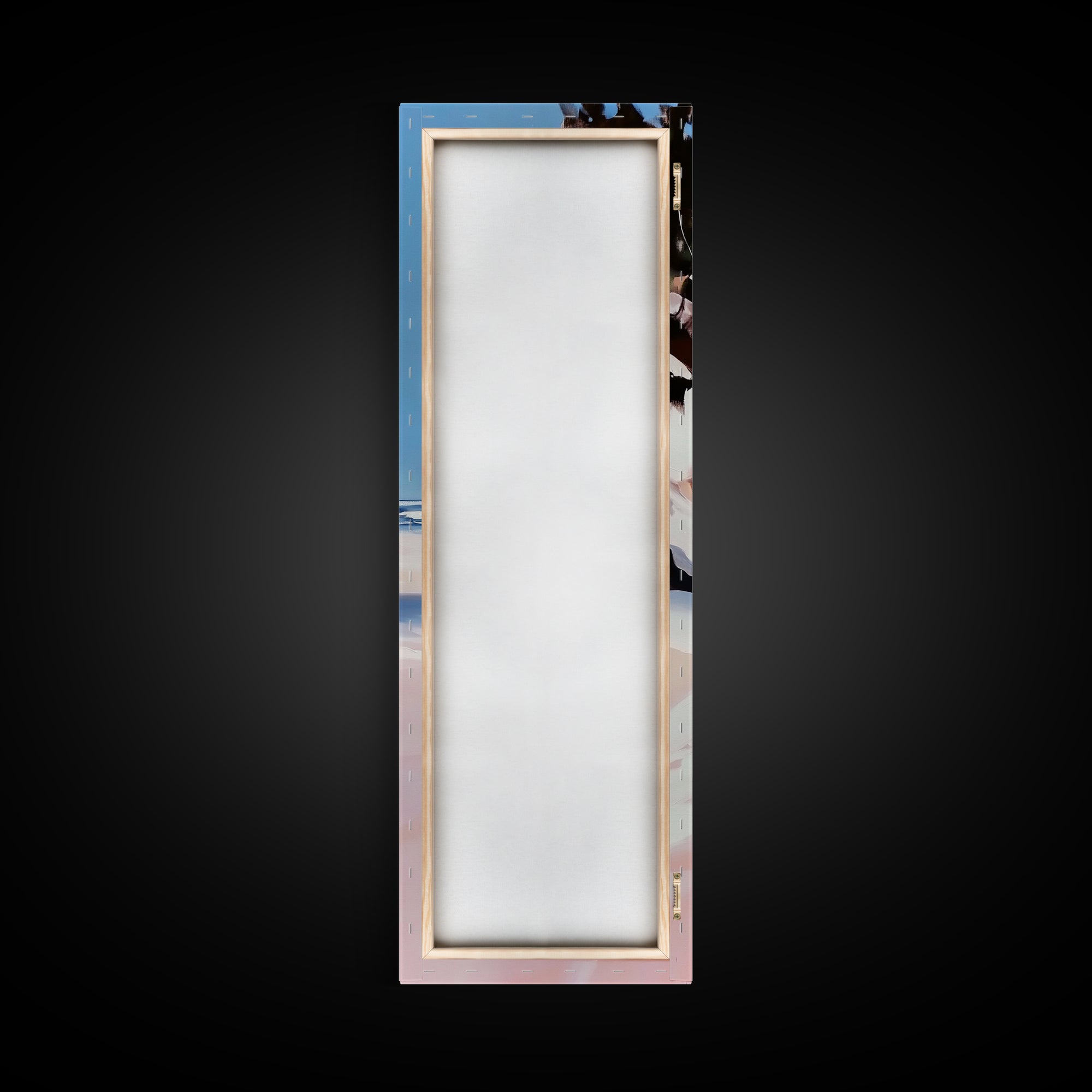 Beach Walk, Ocean Escape, Summer Serenity, Coastal Home Decor, Minimalist Seaside Painting, Modern Aesthetic, Framed Canvas Print