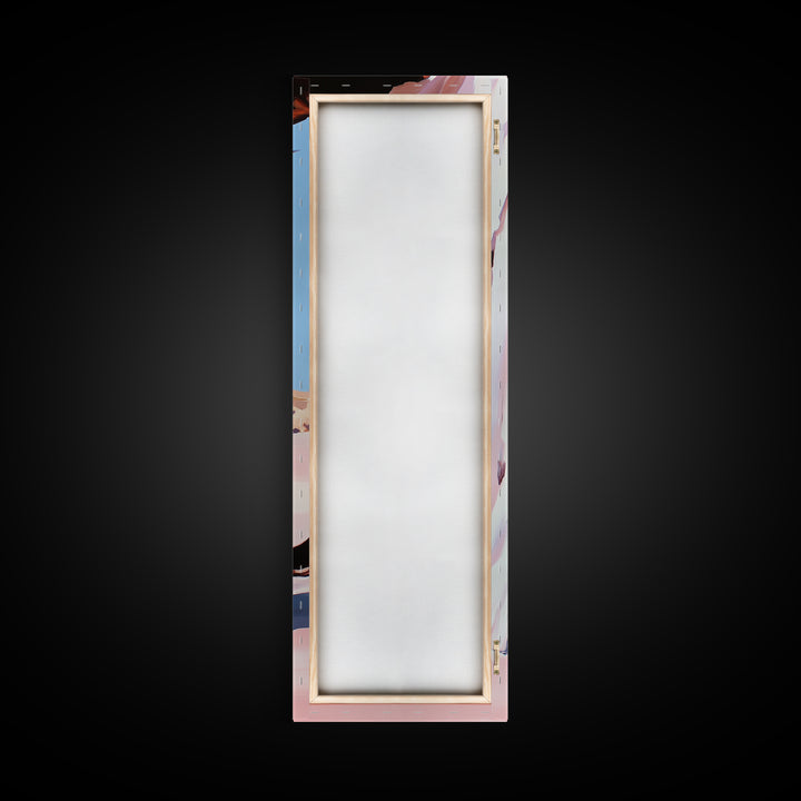 Desert Arch, Pink Sand, Minimalist Landscape, Framed Canvas Print, Boho Wall Art, Southwest Decor, Living Room Art, Nature Inspired