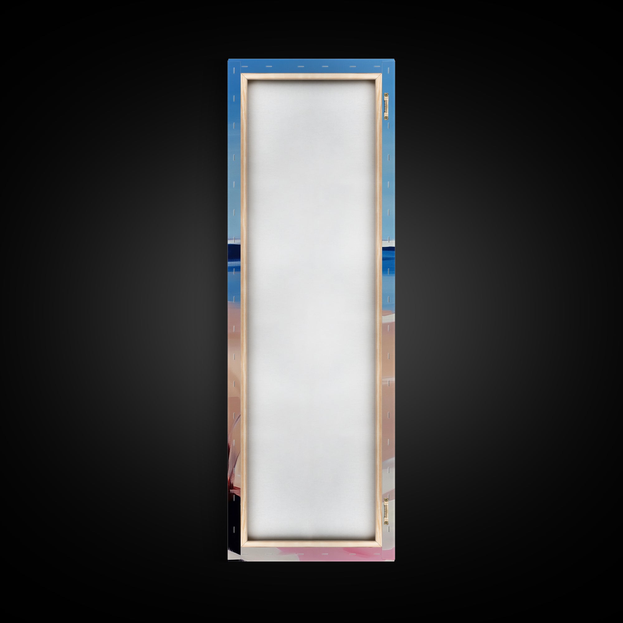 Beach Flowers, Ocean View, Coastal Art, Framed Canvas Print, Boho Seascape, Serene Landscape, Minimalist Beach Decor, Living Room Art