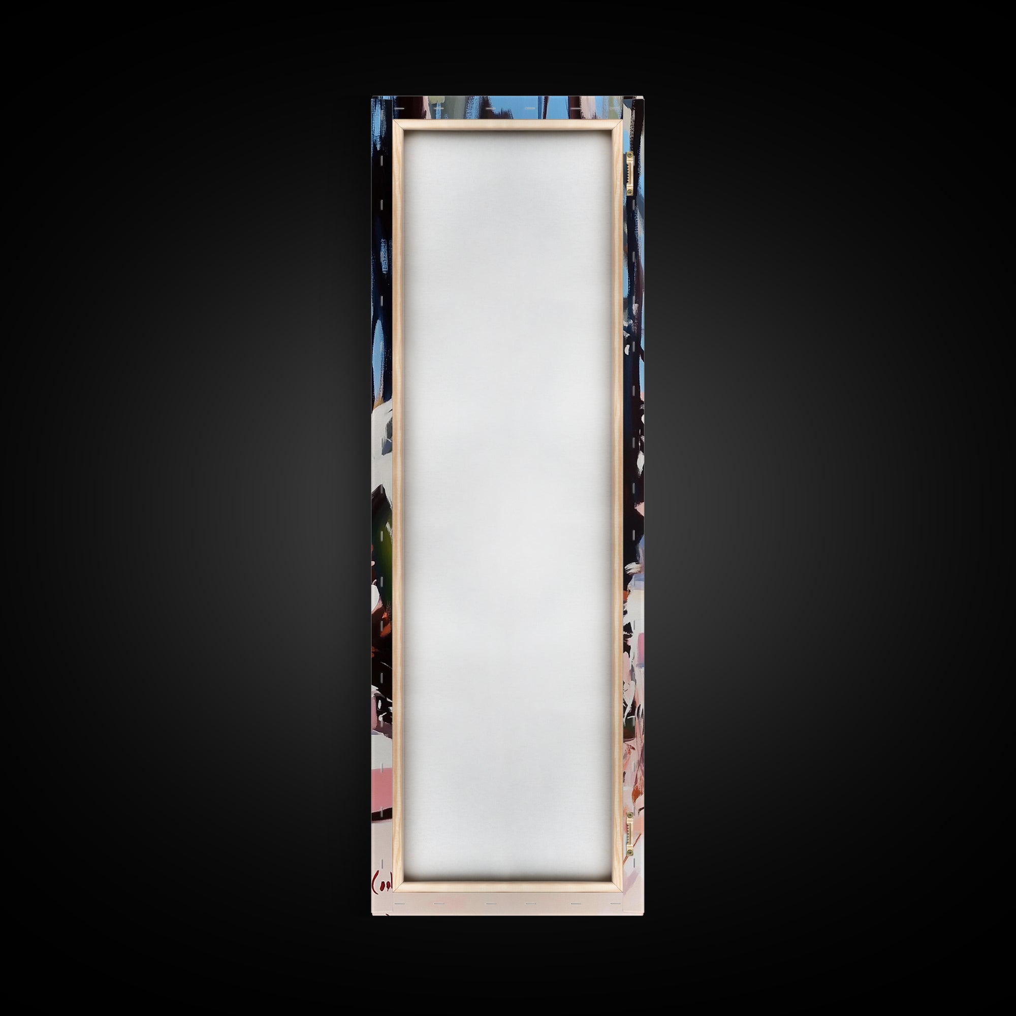 Coastal Pathway, Nature Wall Art, Beach House Decor, Minimalist Landscape, Framed Canvas Print, Blue Wall Art, Summer Aesthetic