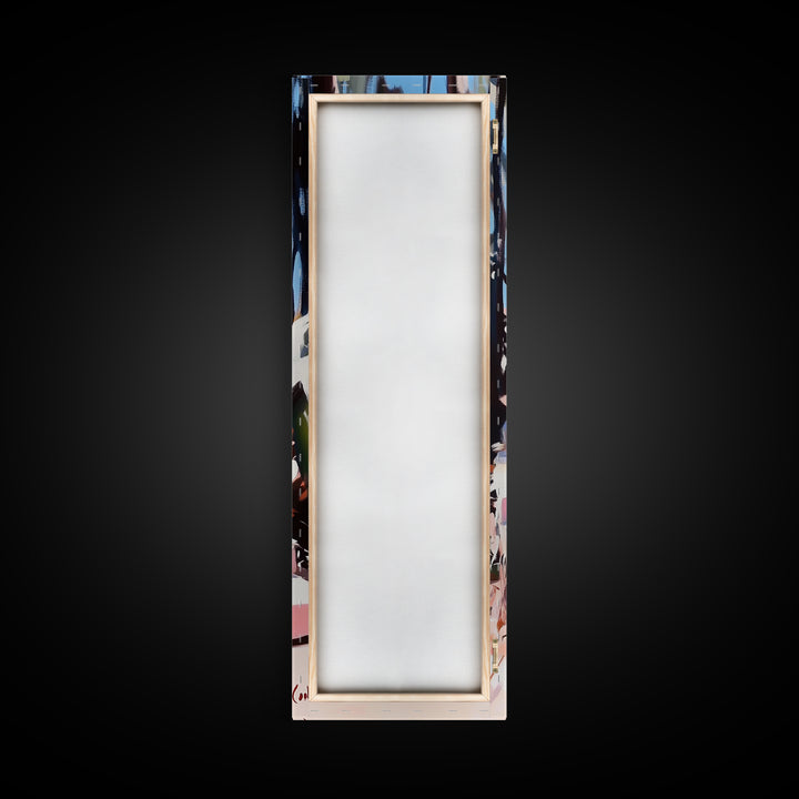 Coastal Pathway, Nature Wall Art, Beach House Decor, Minimalist Landscape, Framed Canvas Print, Blue Wall Art, Summer Aesthetic