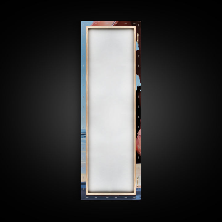 Rock Arch, Coastal Wall Art, Ocean Landscape, Nautical Home Decor, Framed Canvas Print, Minimalist Nature Art, Beach House Style