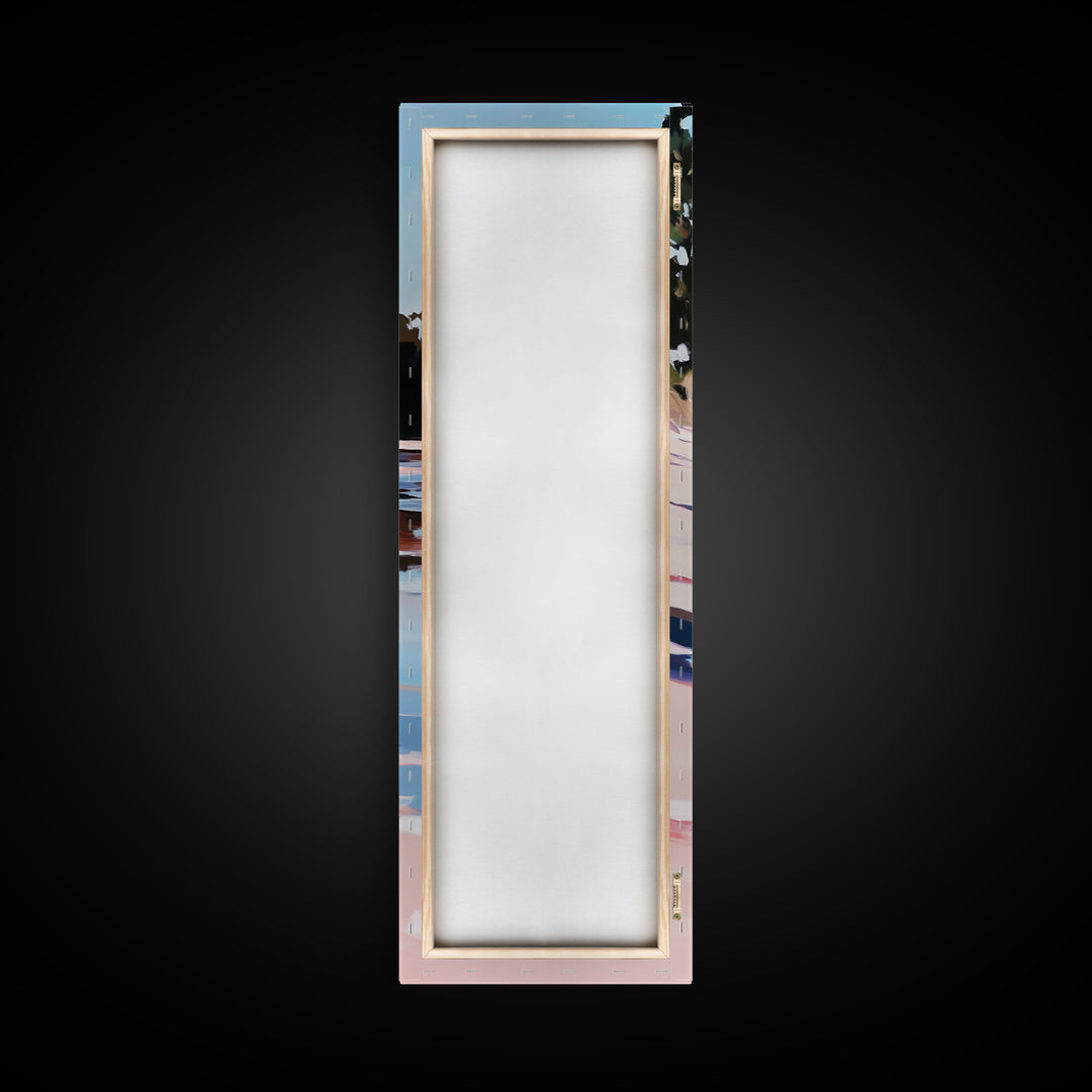 Beach Shell, Seaside Tranquility, Framed Canvas Print, Coastal Home Decor, Ocean Serenity, Boho Aesthetic, Calm and Relaxing Art