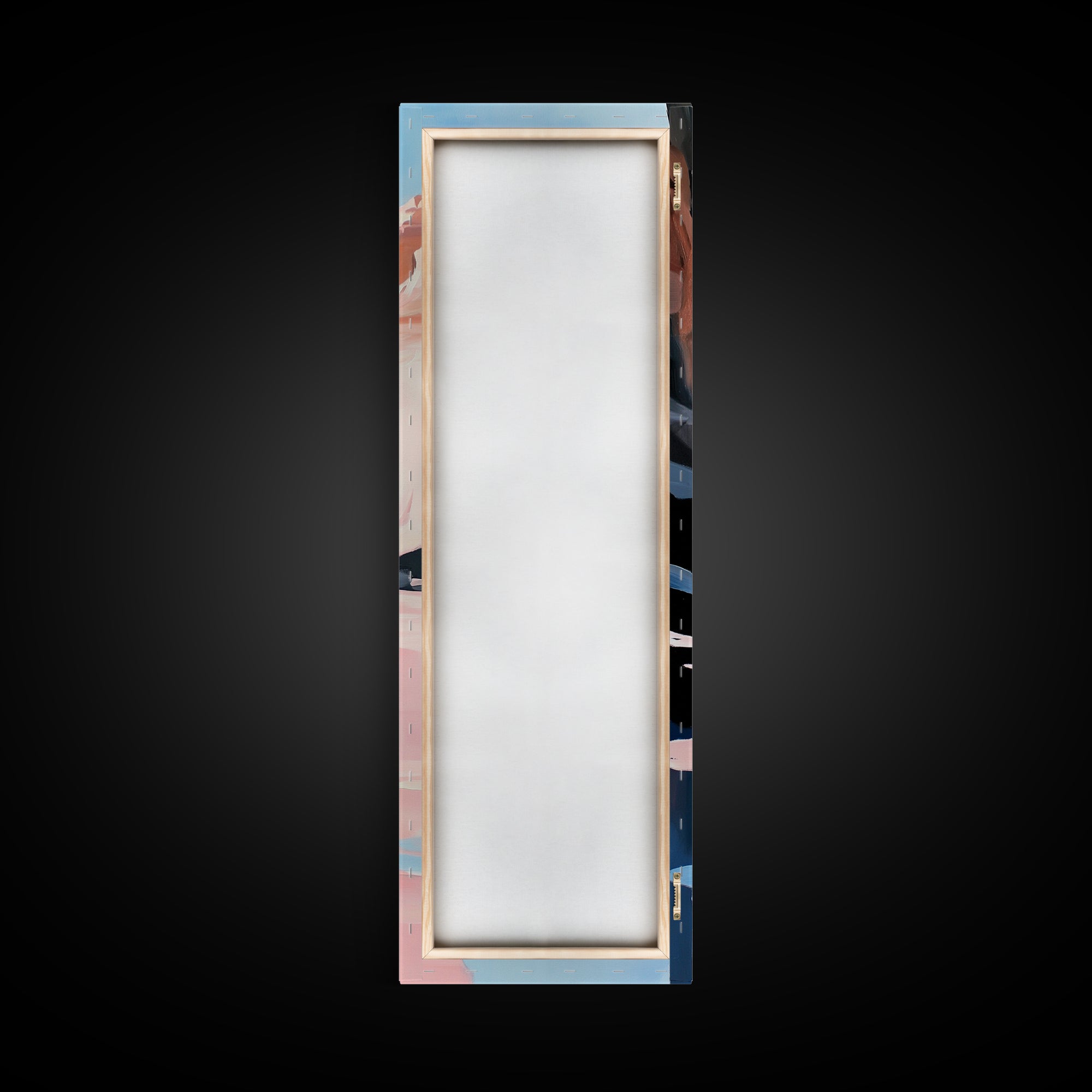 Desert Serenity, Soft Pastel Wall Art, Minimalist Landscape, Boho Art, Southwest Decor, Nature Painting, Living Room Canvas Print