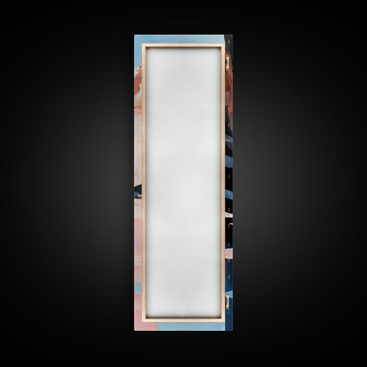 Desert Serenity, Soft Pastel Wall Art, Minimalist Landscape, Boho Art, Southwest Decor, Nature Painting, Living Room Canvas Print