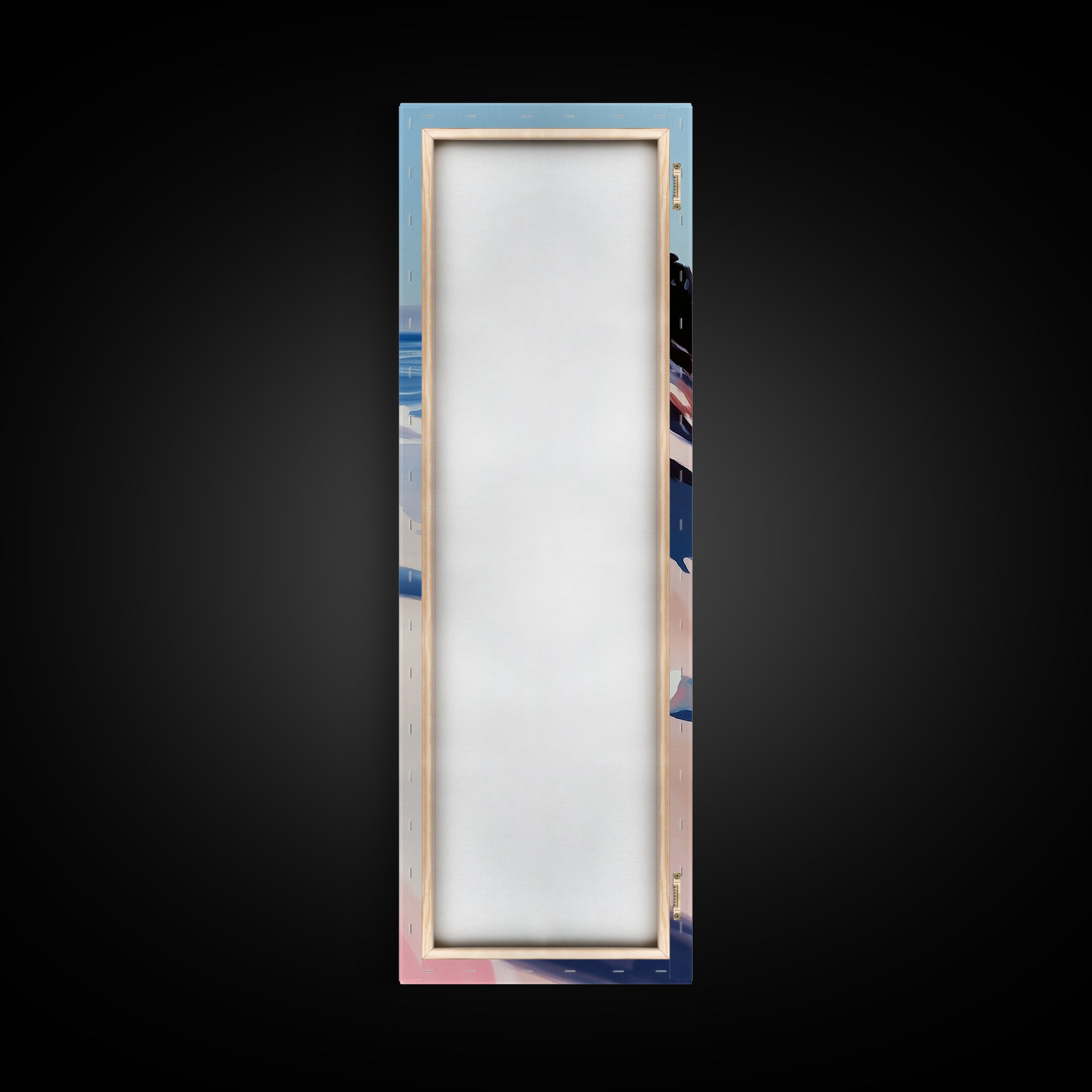 Coastal Shore, Beach Landscape, Ocean Wall Art, Framed Canvas Print, Modern Seascape, Minimalist Home Decor, Bedroom Print