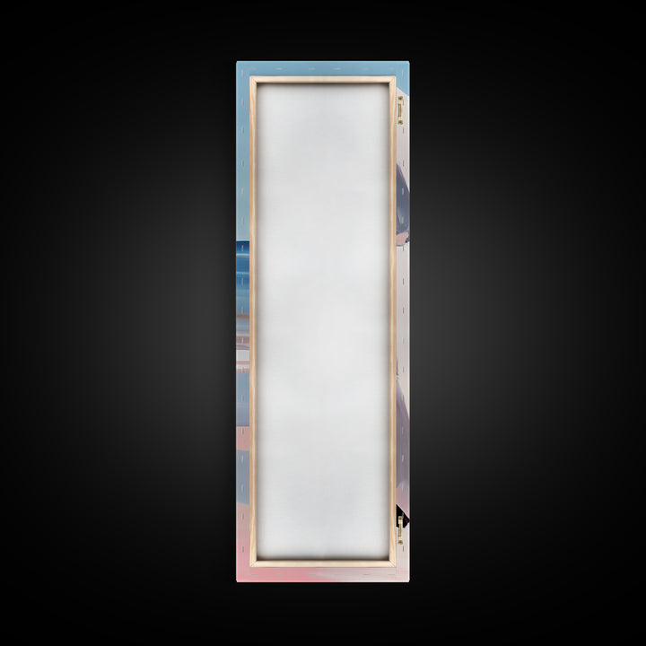 Coastal Rocks, Ocean Landscape, Beach House Wall Art, Minimalist Seascape, Relaxing Decor, Nature Painting, Canvas Print