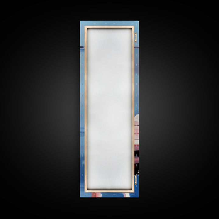 Dock Reflection, Calm Waters, Nautical Aesthetic, Serene Landscape, Coastal Home Decor, Minimal Framed Canvas Print, Tranquil Vibes