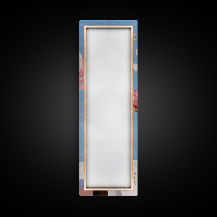 Blooming Cactus, Floral Wall Art, Desert Decor, Boho Aesthetic, Southwestern Art, Vibrant Botanical Painting, Canvas Print