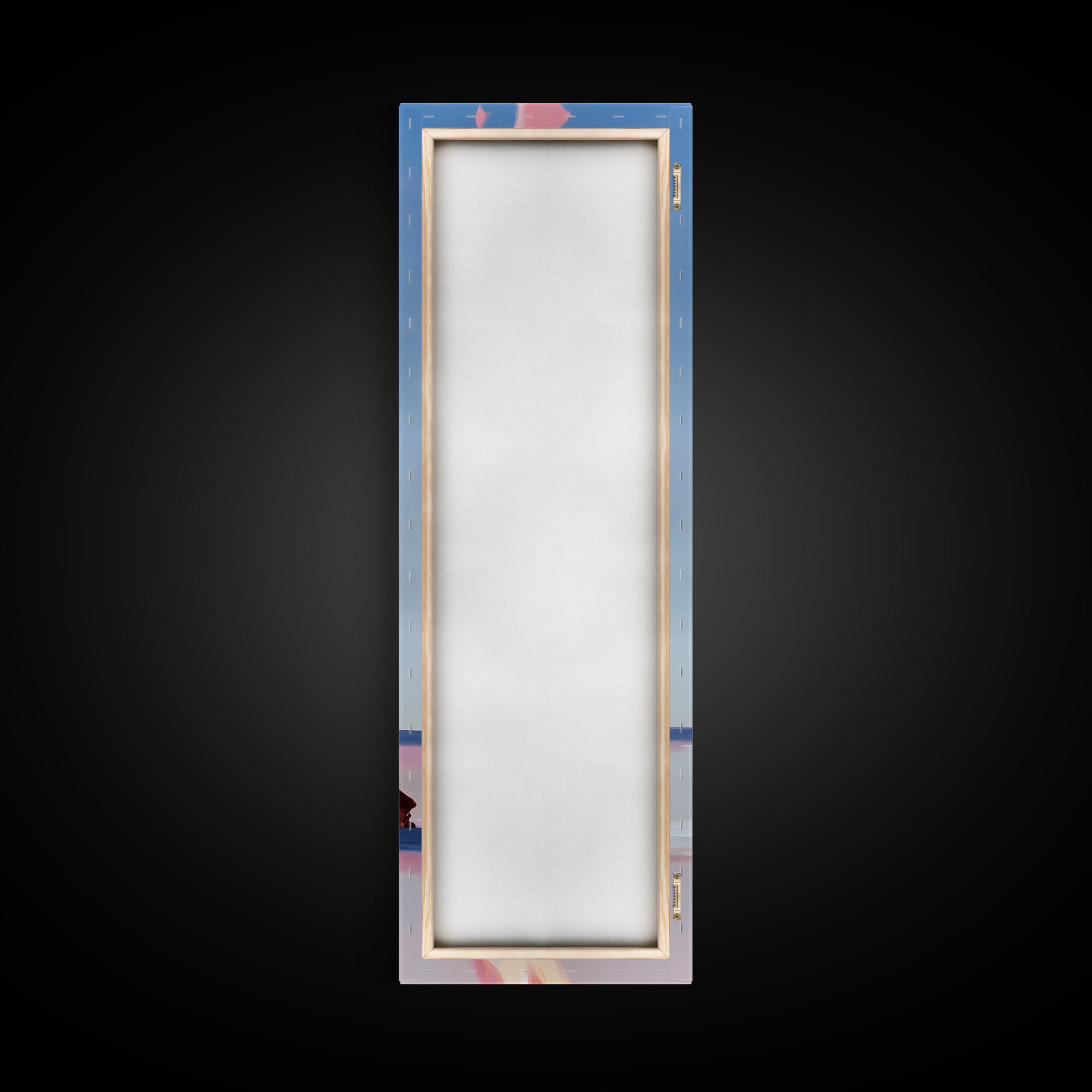 Campfire Glow, rustic cabin art, warm autumn decor, boho landscape, firelight painting, cozy home art, framed canvas print