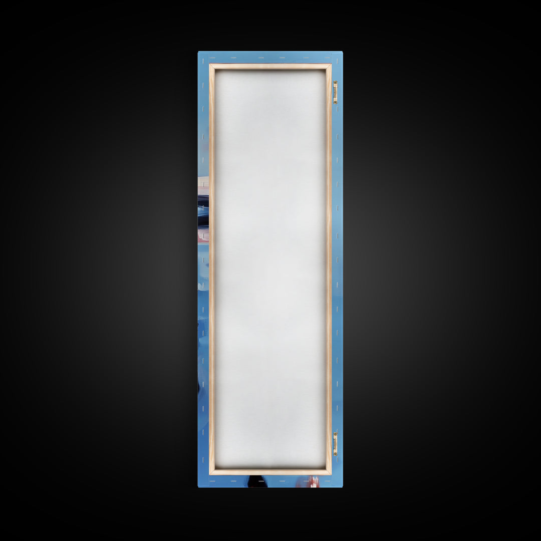 Dock Reflection, Nautical Decor, Seaside Wall Art, Canvas Print, Minimalist Art, Coastal Aesthetic, Blue Wall Art, Modern Home Decor