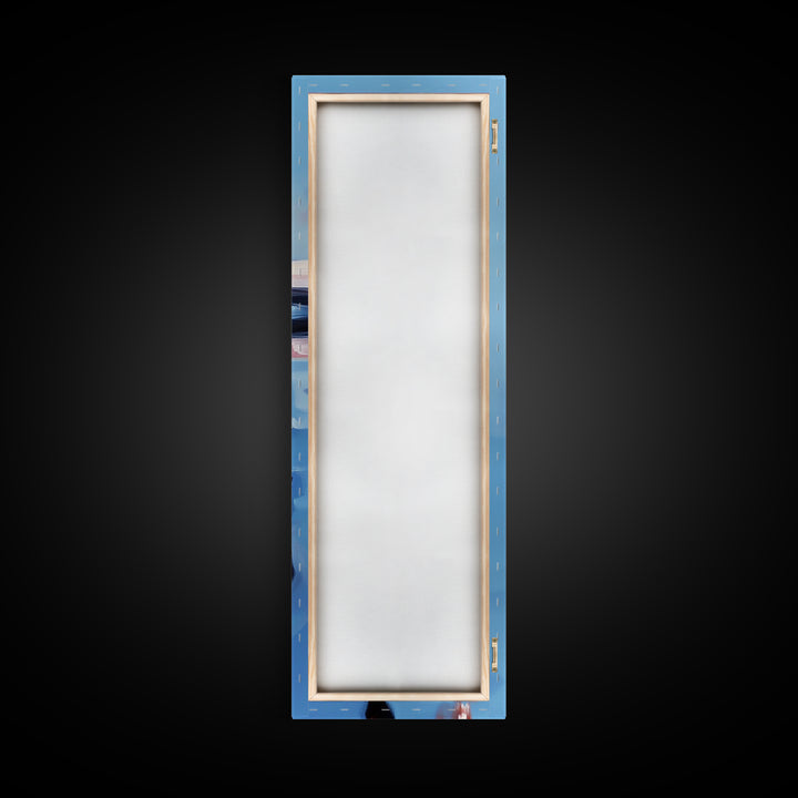 Dock Reflection, Nautical Decor, Seaside Wall Art, Canvas Print, Minimalist Art, Coastal Aesthetic, Blue Wall Art, Modern Home Decor