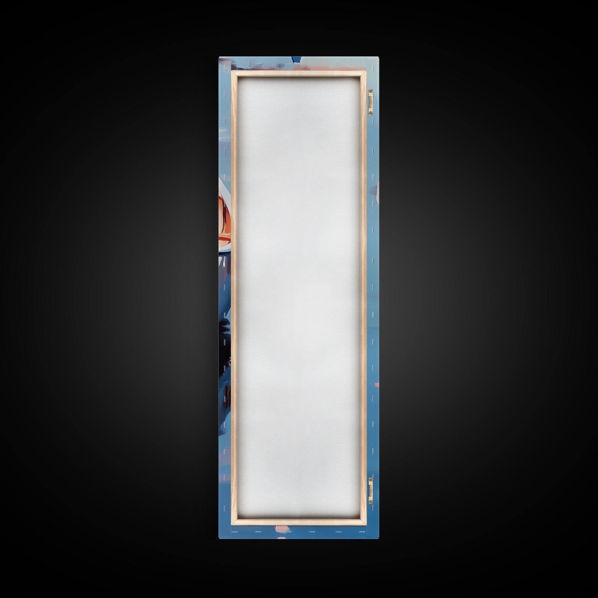 Canoe on Water, peaceful lake scene, wilderness art, adventure painting, modern minimalism, nature lover’s decor, framed canvas print