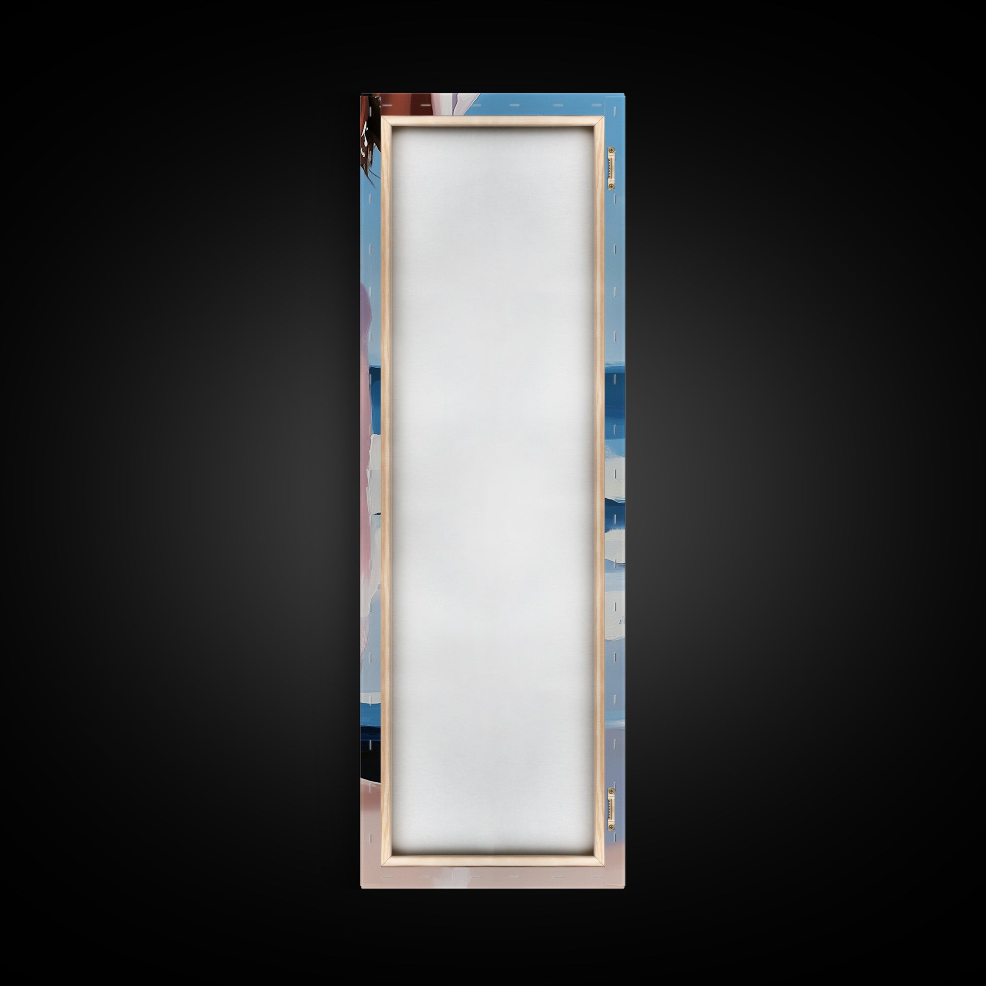 Coastal Elegance, Beach Reflection, Ocean Breeze, Framed Canvas Print, Minimalist Art, Bedroom Wall Art, Summer Aesthetic, Seaside Decor