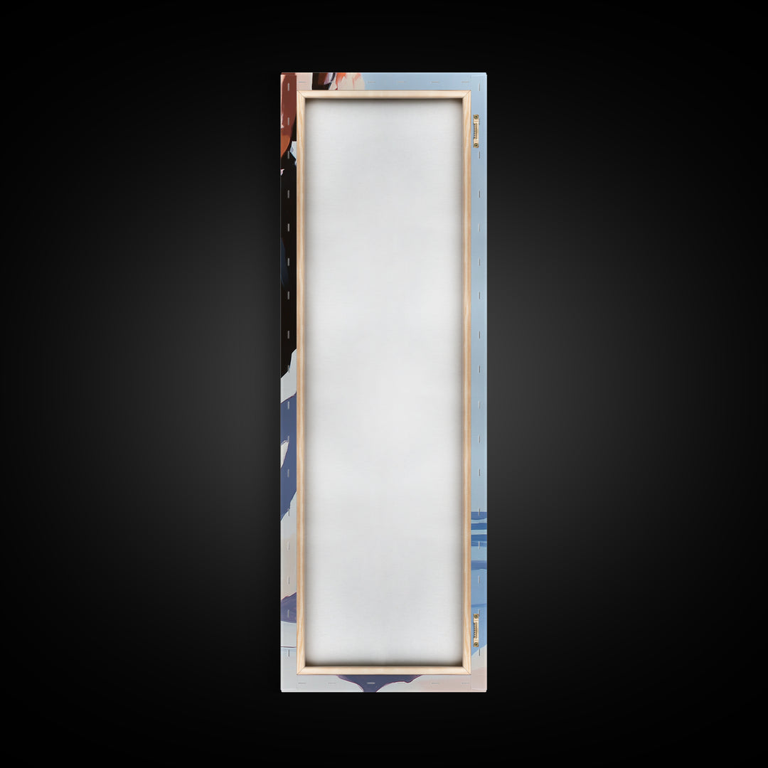 Blush Florals, Coastal Romance, Gentle Breeze, Framed Canvas Print, Feminine Wall Art, Boho Home Decor, Bedroom Art, Seaside Aesthetic