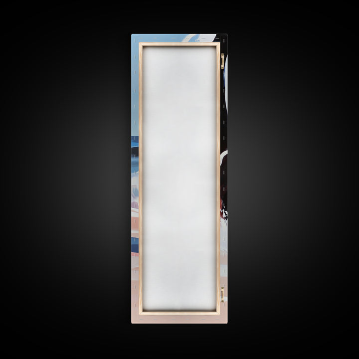 Coastal Wave, Pink Sunset, Canvas Print, Modern Beach Art, Abstract Ocean Wall Decor, Nautical Home Aesthetic, Living Room Art