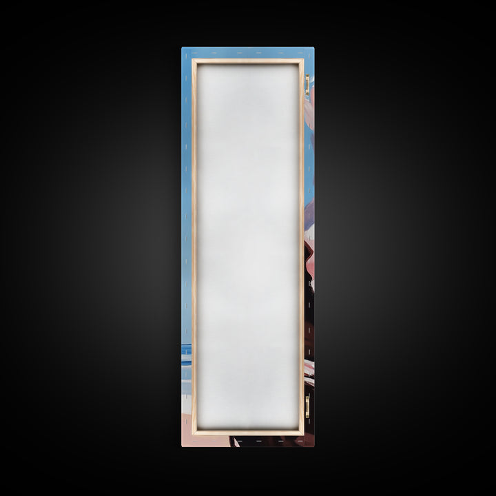 Coastal Clouds, Sunset Bliss, Ocean Horizon, Canvas Print, Beach Home Decor, Minimalist Wall Art, Seascape Aesthetic, Living Space Art