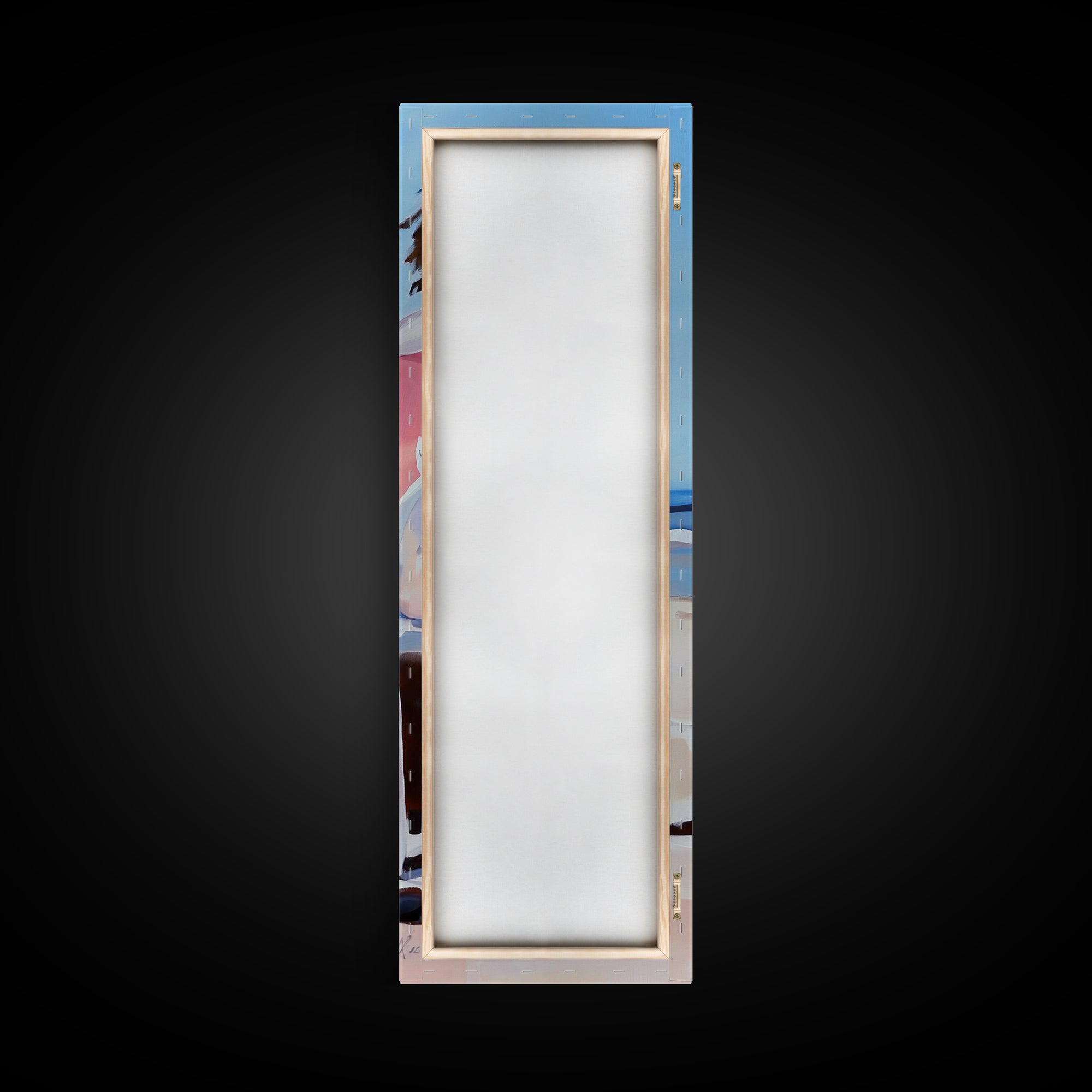 Beach Lounge, Coastal Retreat, Relaxing Seaside, Framed Canvas Print, Minimalist Art, Nautical Wall Art, Summer Decor, Living Room Art