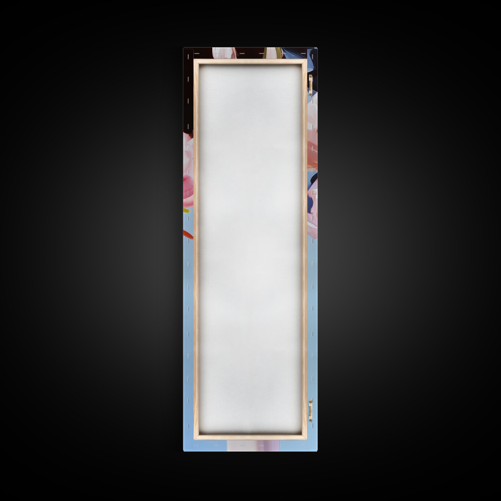 Abstract Floral Art, Bold Flower Painting, Romantic Wall Decor, Framed Canvas Print, Modern Home Art, Feminine Aesthetic, Bedroom Wall Art