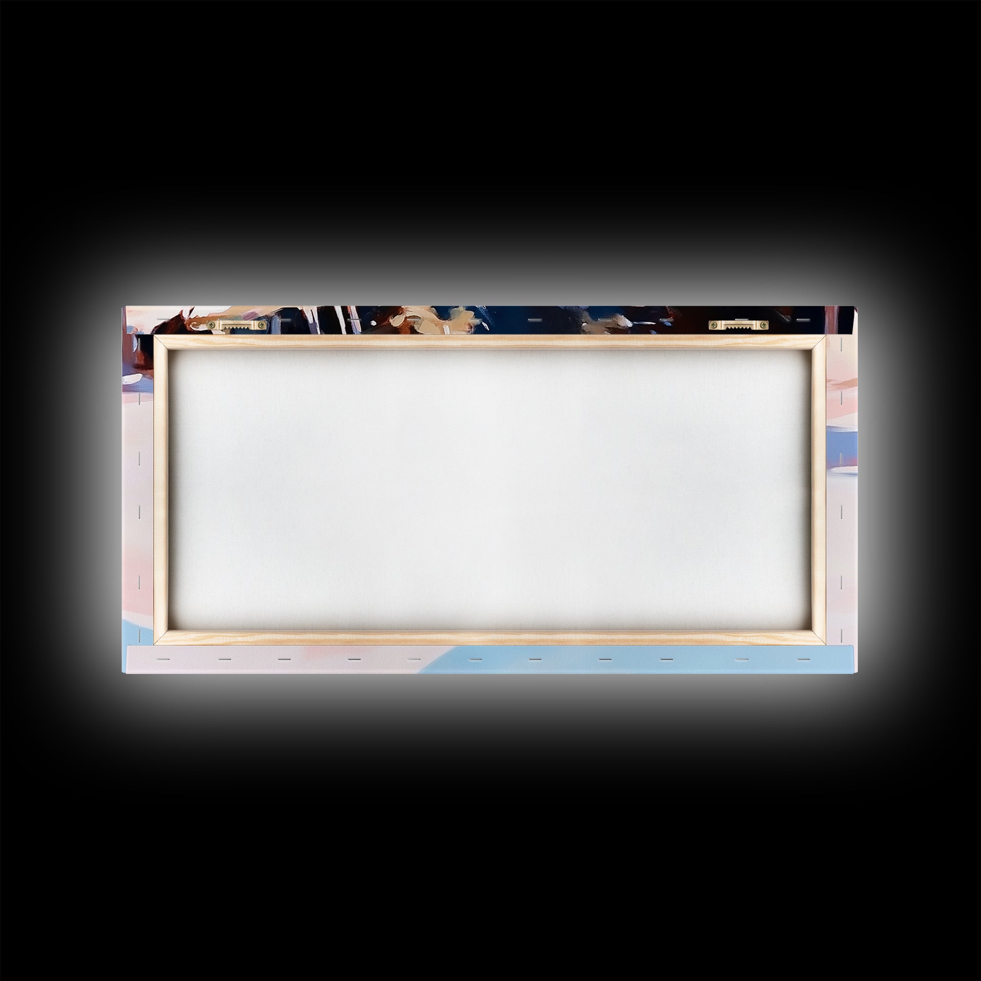 River Reflection, Serene Water Scene, Tranquil Nature Wall Art, Soft Pastel Landscape, Rustic Wilderness Decor, Framed Canvas Print