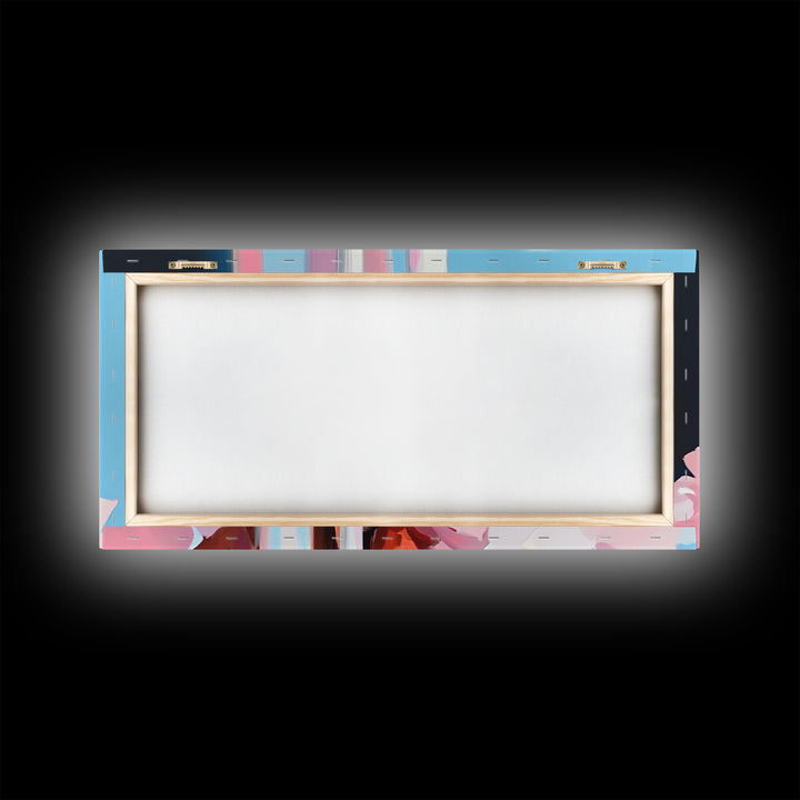 Abstract Sphere Art, Modern Pastel Aesthetic, Surreal Reflection Painting, Dreamy Minimalist Home Decor, Unique Wall Art, Canvas Print