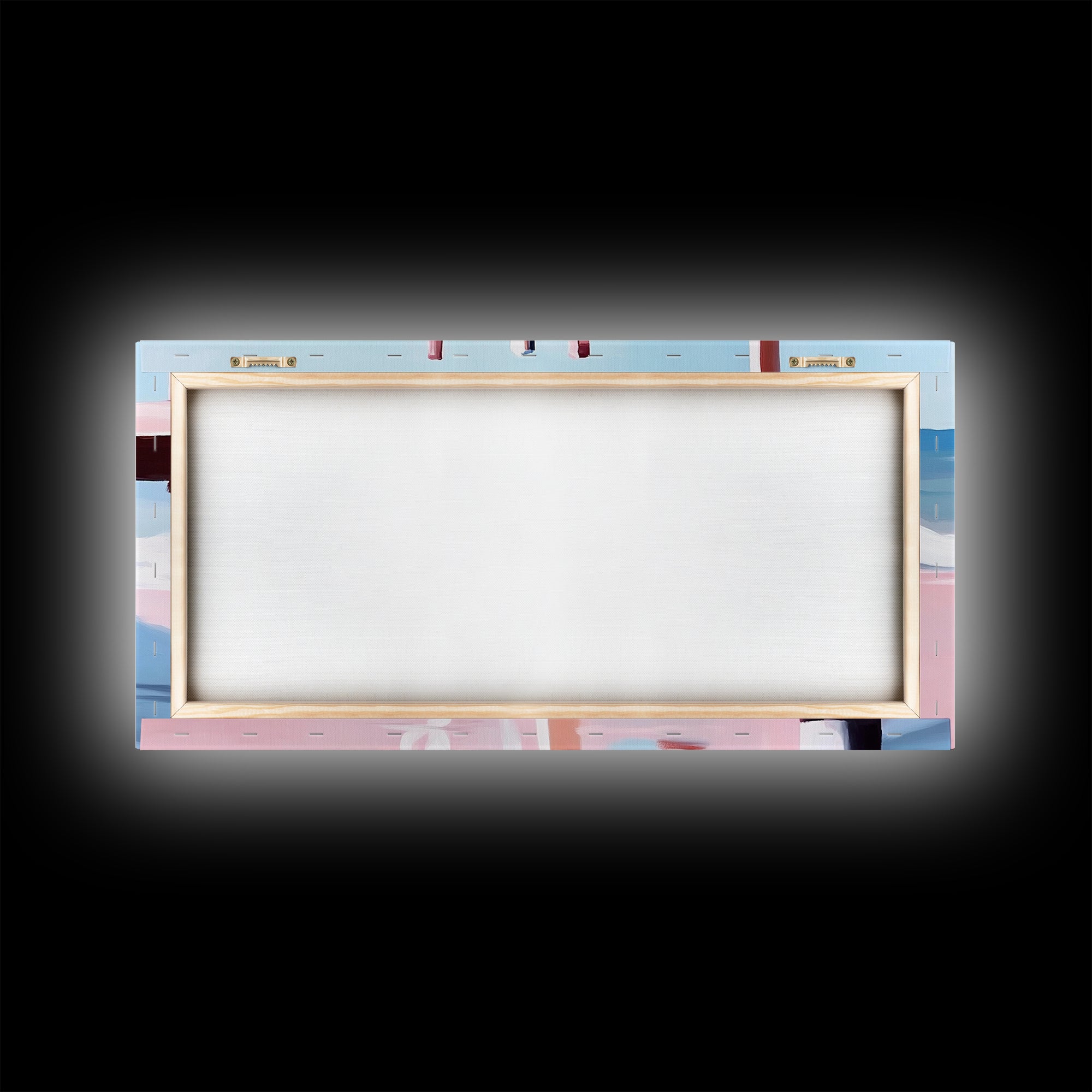 Beach Pier Painting, Coastal Ocean Scene, Nautical Seascape Art, Minimalist Modern Aesthetic, Relaxing Summer Wall Decor, Canvas Print