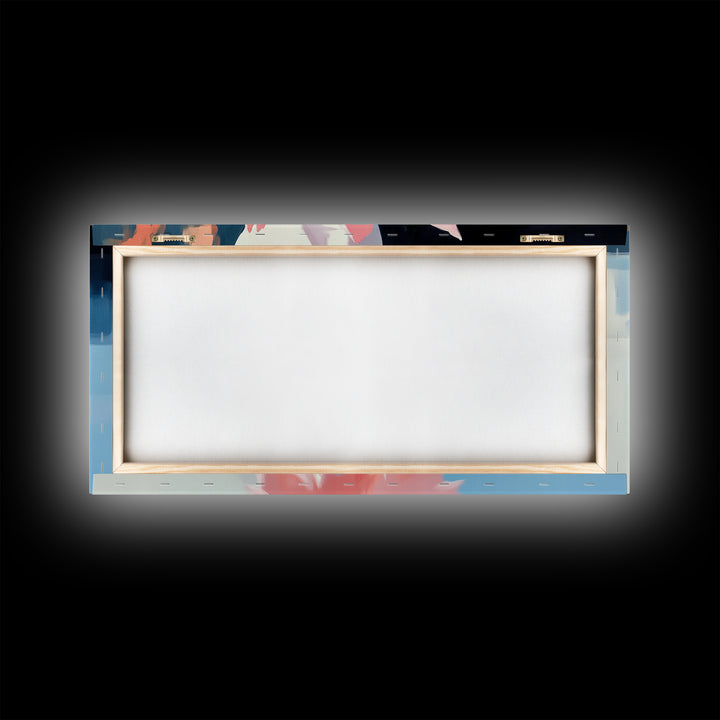 Autumn Leaf, Nature Reflection, Fall Inspired Art, Framed Canvas Print, Cozy Seasonal Wall Decor, Warm Toned Home Aesthetic