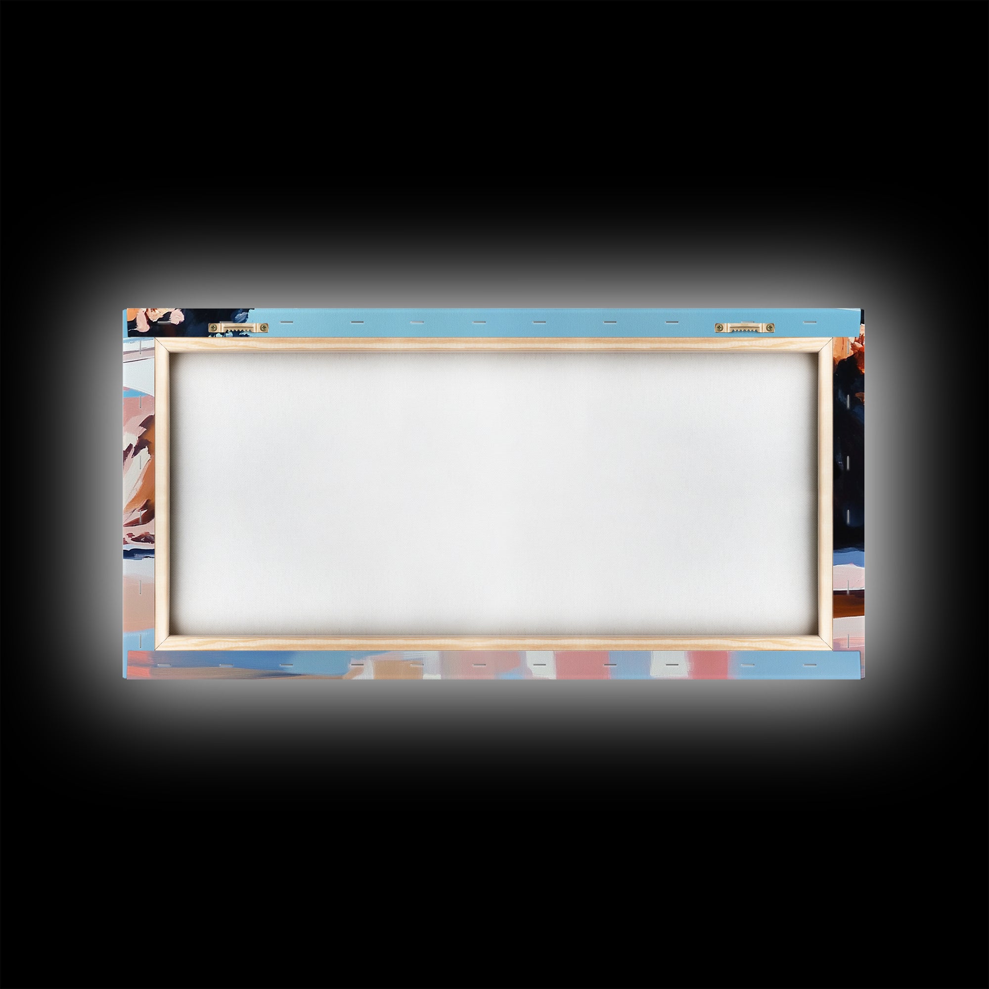 Bridge Reflection, Scenic River, Pastel Landscape, Canvas Print, Architecture Art, Living Room Wall Art, Minimalist Water Scene, Travel Art