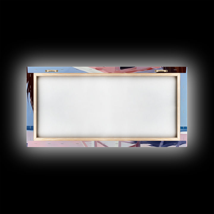 Beach Lifeguard Tower, Coastal Wall Art, Minimalist Beach Print, Boho Coastal Decor, Summer Beach House, Living Room Canvas Print