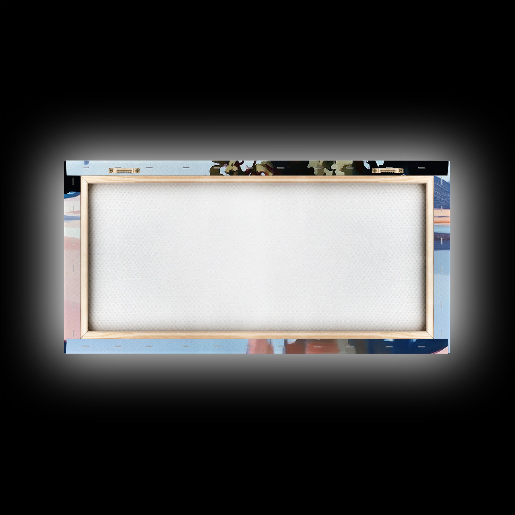 Coastal Tree, Overhang, Canvas Print, Ocean-inspired decor, modern beach wall art, pastel seascape, tranquil scenery, tropical vibes