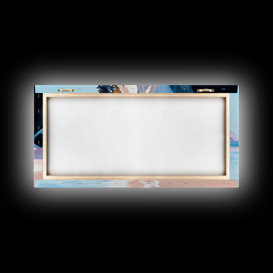 Coastal Cliffside, Ocean View Art, Seaside Landscape, Beach Getaway, Modern Coastal Decor, Nature Scene, Canvas Print, Living Room