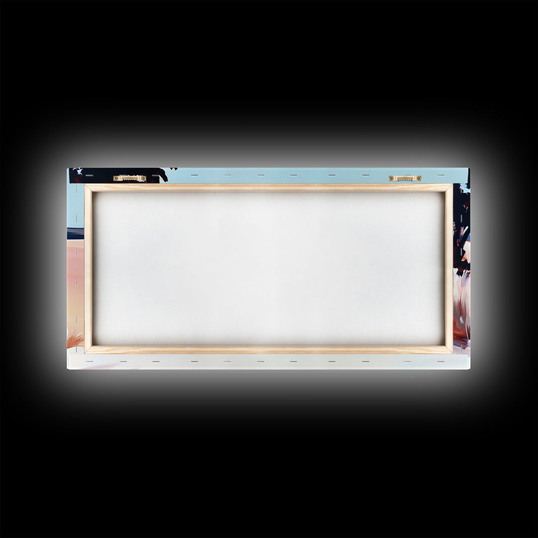 Desert Pathway, Minimalist Landscape Art, Warm Pastel Print, Earthy Aesthetic, Rustic Wall Decor, Bedroom Art, Canvas Print