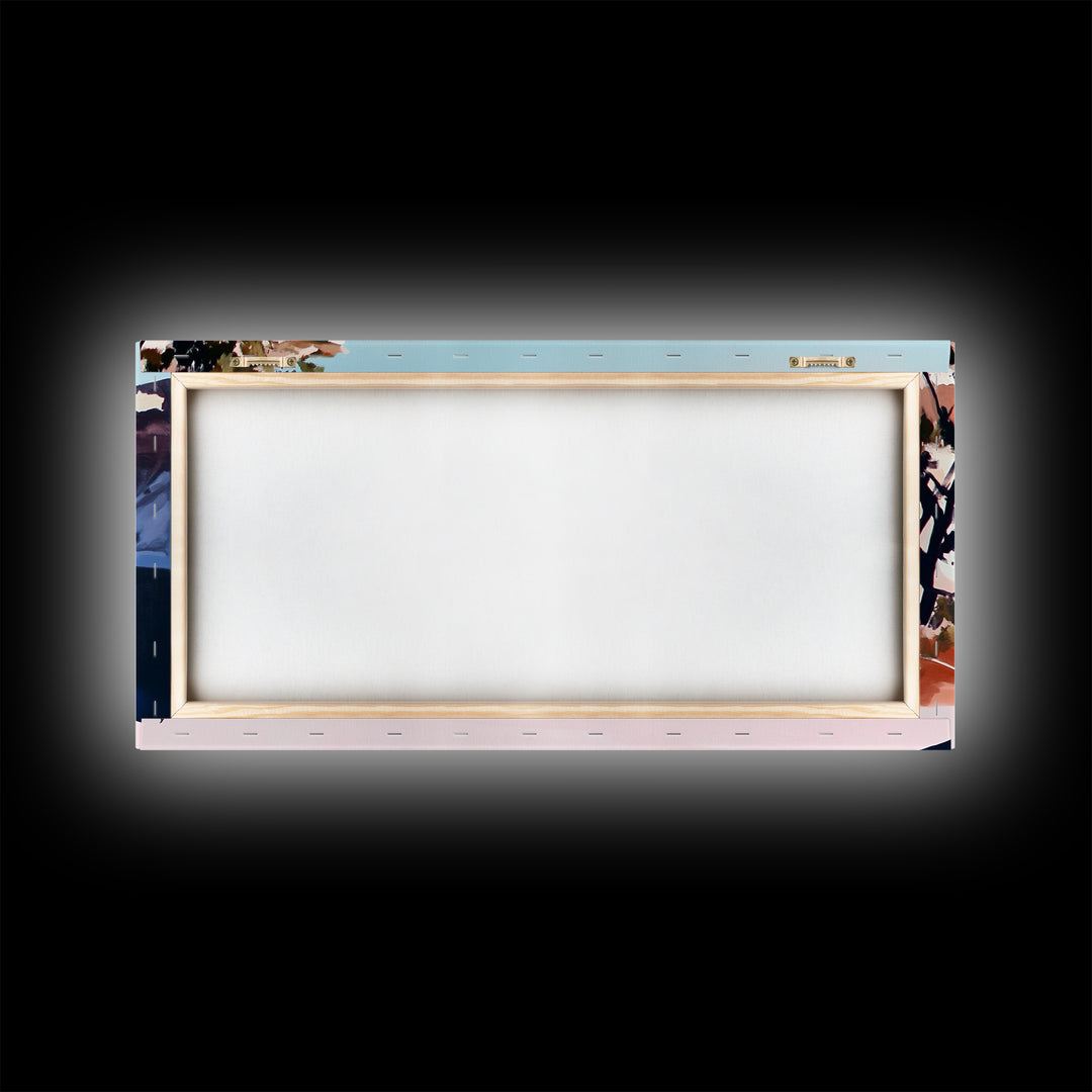 Desert River, Southwest Landscape, Canvas Print, Boho Wall Art, Nature Painting, Earthy Home Decor, Western Art, Office Wall Art