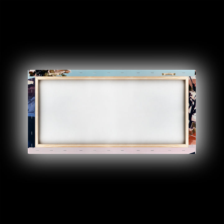 Desert River, Southwest Landscape, Canvas Print, Boho Wall Art, Nature Painting, Earthy Home Decor, Western Art, Office Wall Art