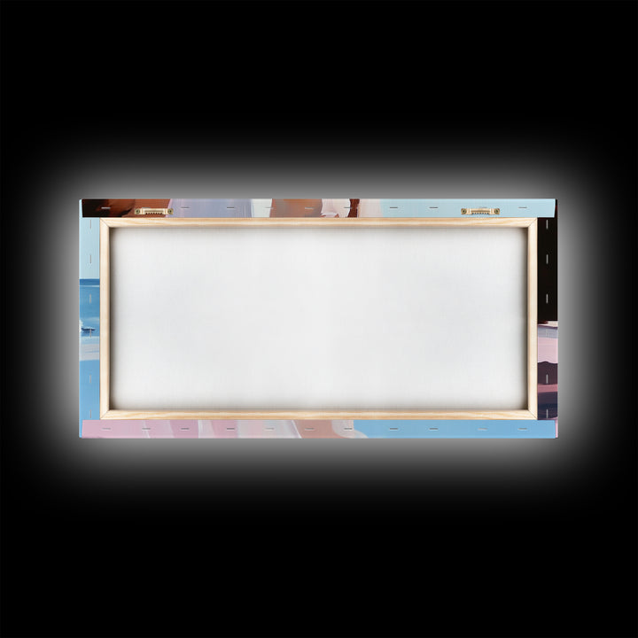 Clifftop View, Ocean Landscape, Canvas Print, Coastal Wall Art, Bohemian Home Decor, Seaside Artwork, Large Wall Art, Living Room