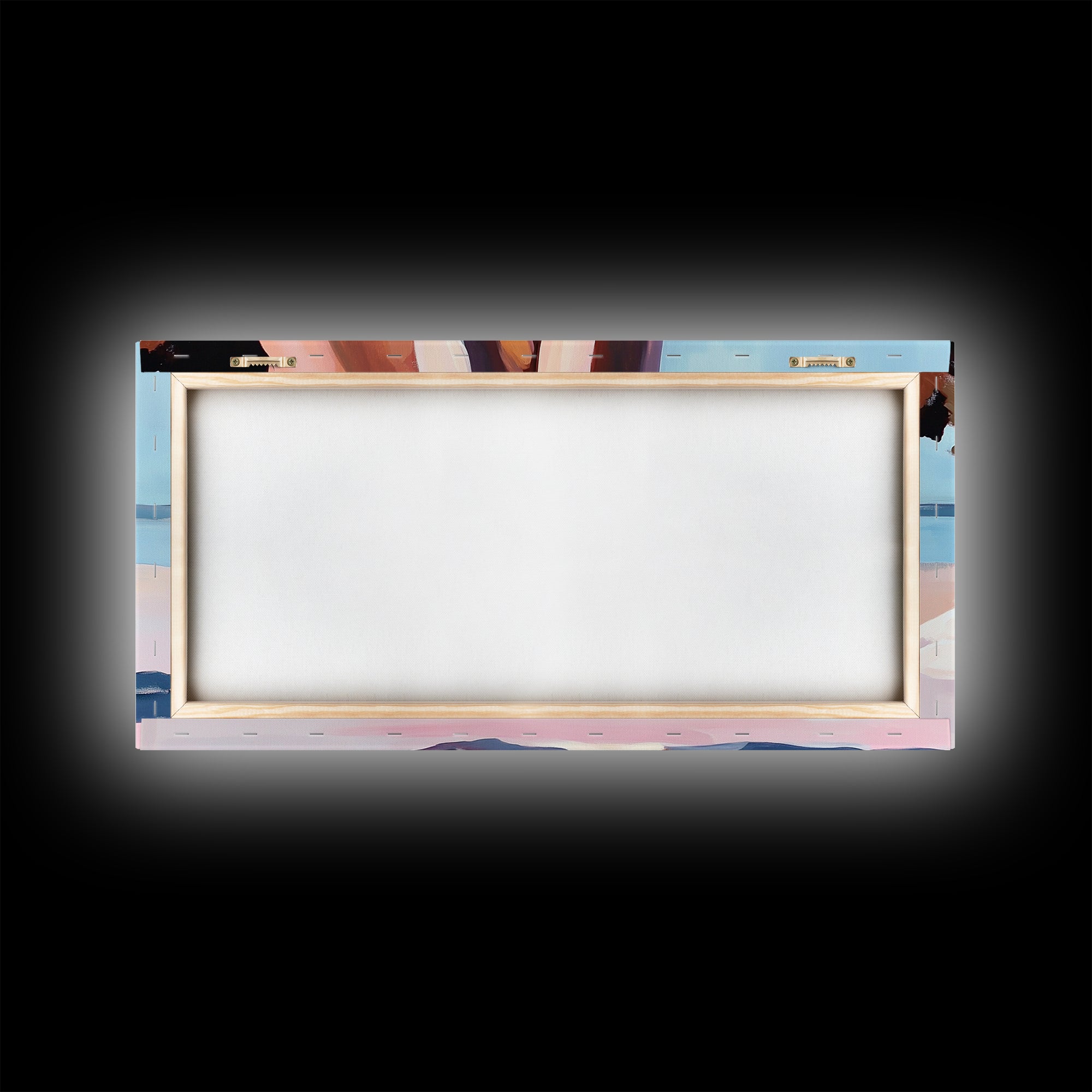 Beach Sitting, Relaxing Moment, Coastal Escape, Soft Pastels, Framed Canvas Print, Boho Art, Bedroom Wall Decor, Modern Minimalist Art