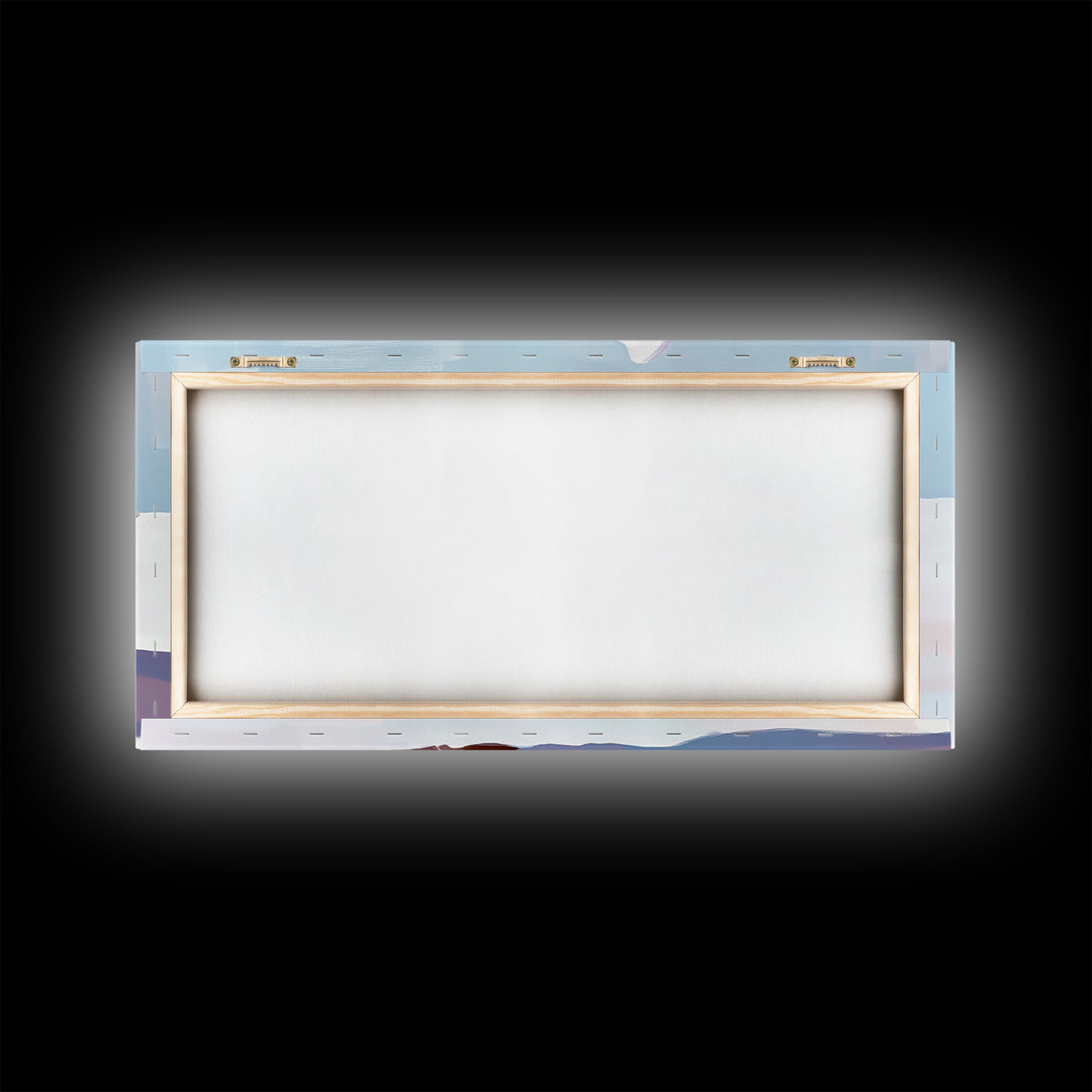 Conch Shell, Beach, Pastel, Framed Canvas Print, Coastal Wall Art, Tropical Decor, Seashell Aesthetic, Living Room Accent Piece