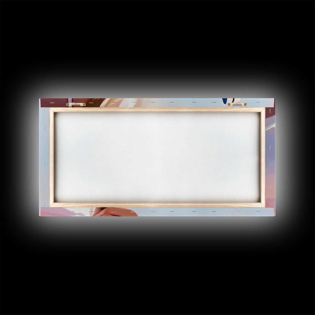 Chrome Gun, Western Art, Cowboy Decor, Canvas Print, Edgy Wall Art, Modern Painting, Masculine Art, Man Cave Wall Decor