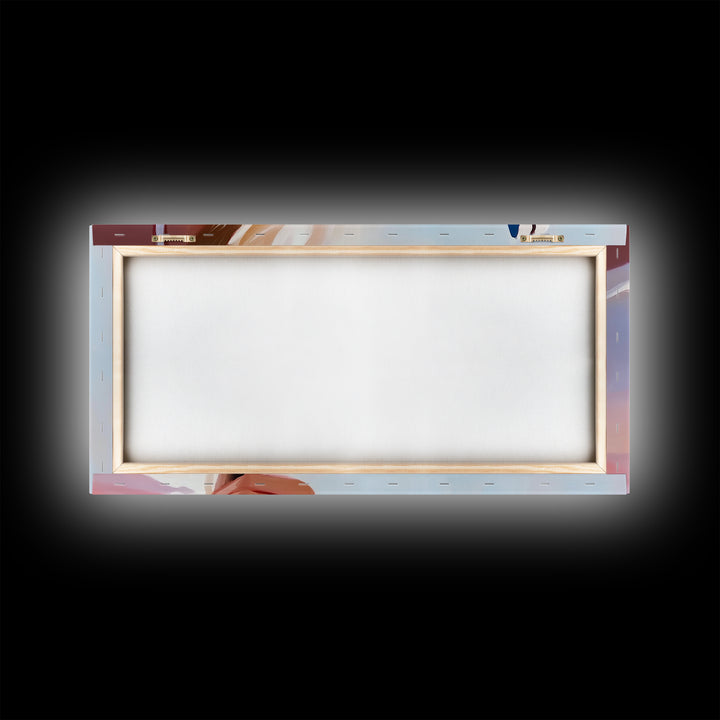 Chrome Gun, Western Art, Cowboy Decor, Canvas Print, Edgy Wall Art, Modern Painting, Masculine Art, Man Cave Wall Decor