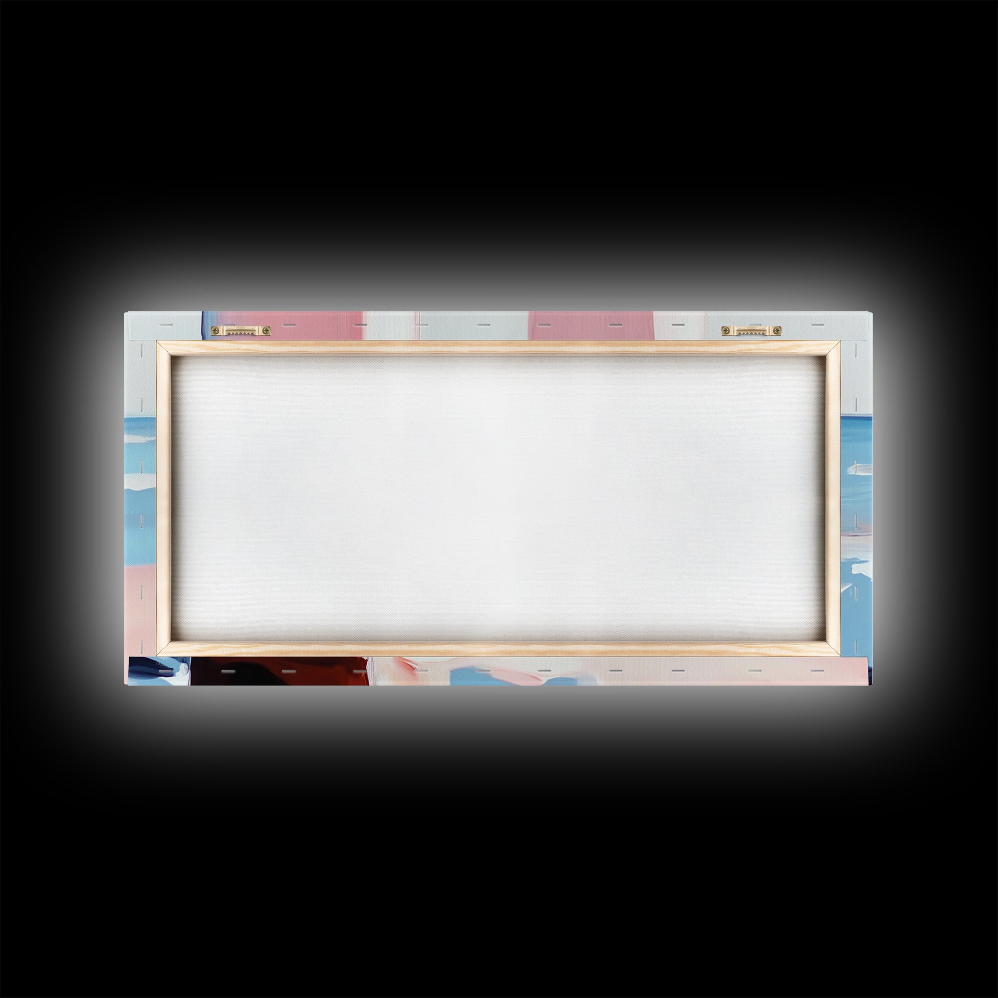 Coastal Pier, Beachside Serenity, Nautical Theme, Ocean Blue Artwork, Minimalist Coastal Art, Tranquil Scene, Canvas Print, Entryway