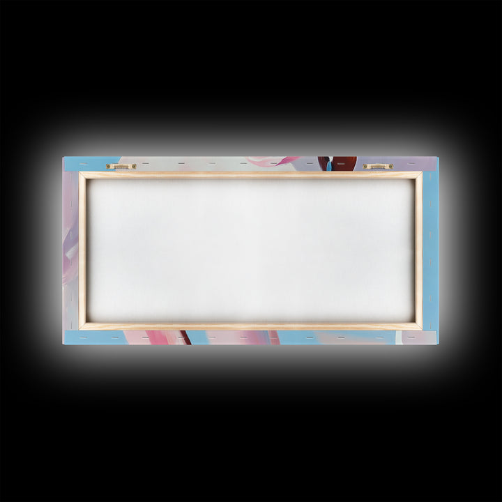 Pink Skull, Contemporary Pop Art, Bold Wall Decor, Cool Living Room Art, Unique Framed Canvas Print, Edgy Aesthetic Artwork