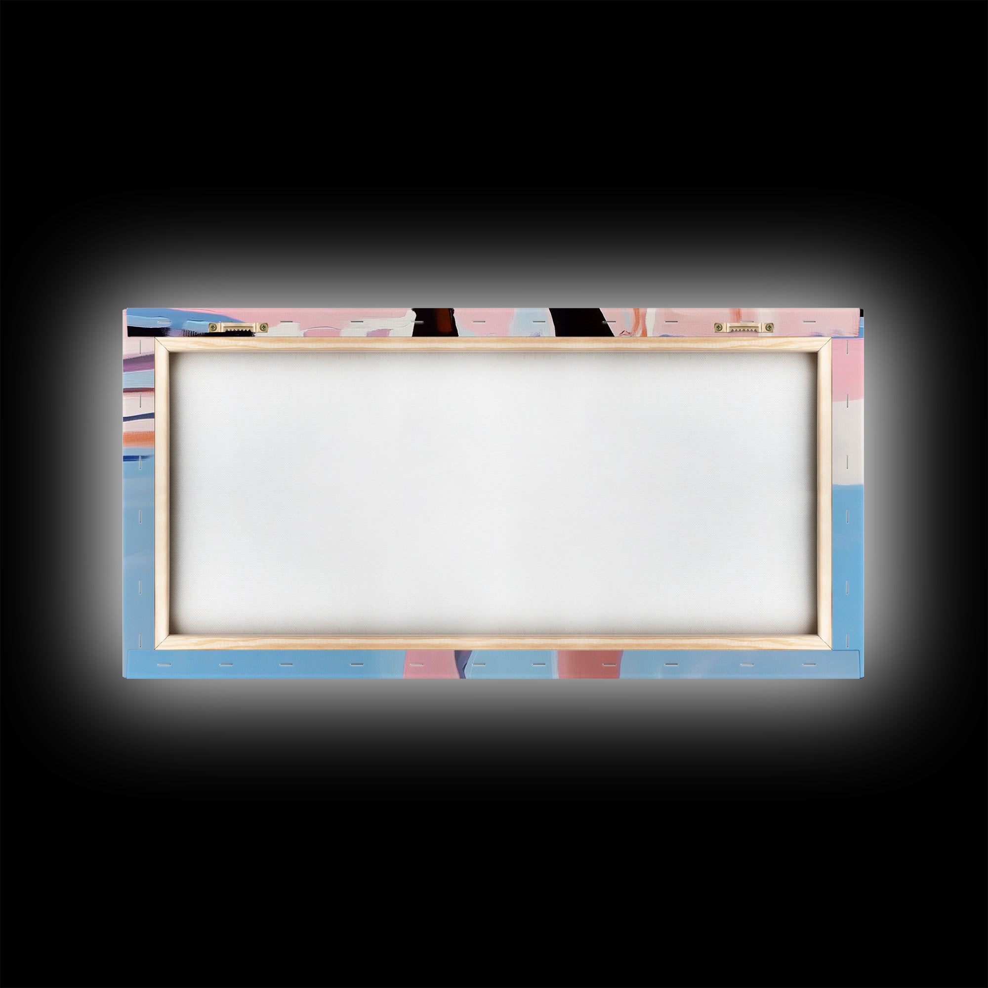 Barefoot Reflection, Surreal Water Art, Dreamy Wall Decor, Modern Framed Canvas Print, Minimalist Blue Aesthetic Artwork