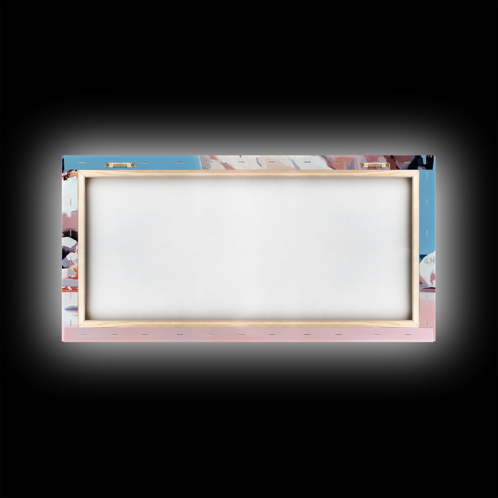 Rocky Beach Scene, Coastal Landscape, Modern Nature Art, Relaxing Seaside View, Framed Canvas Print, Ocean Wall Decor