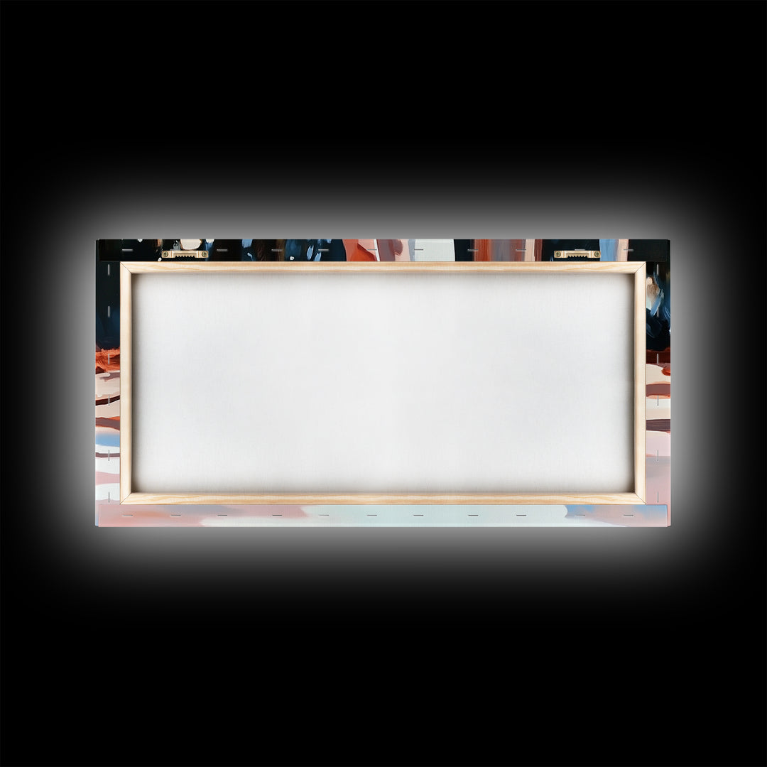 Blush Wedding, Romantic Art, Framed Canvas Print, Elegant Wall Decor, Feminine Painting, Modern Bedroom Art, Minimalist Aesthetic